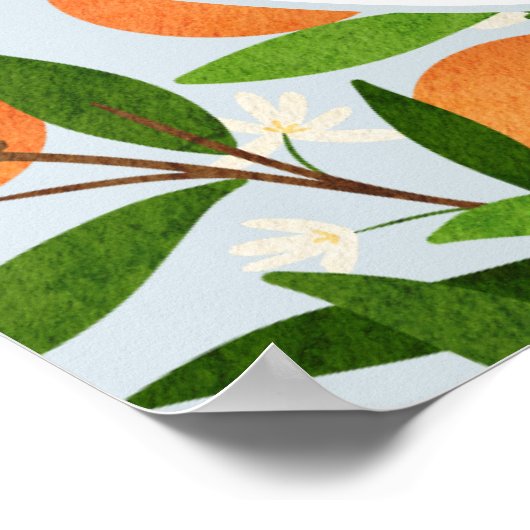 Een beetje schattig | Modern blauw welkomstbord Po Poster (Hoek)