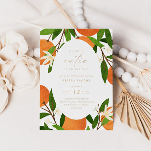 Een beetje schattig   Modern Citrus Neutraal Baby  Kaart