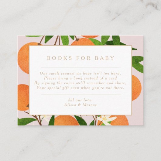 Een beetje schattig | Moderne Citrus Pink Boeken v Informatiekaartje (Voorkant)