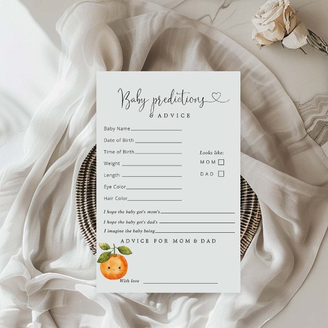 Een beetje schattig Oranje douche voorspellingen a (Creator heeft geüpload)