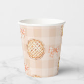 Een beetje schattig Pie gender neutraal Bow baby s Papieren Bekers (Voorkant)