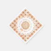 Een beetje schattig Pie gender neutraal Bow baby s Servet (Hoek)