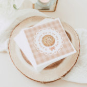 Een beetje schattig Pie gender neutraal Bow baby s Servet