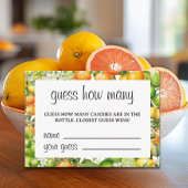 Een beetje schattig, raad eens hoeveel Sinaasappel Informatiekaartje