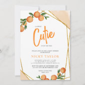 Een beetje schattig Sinaasappel Lijst Citrus Baby  Kaart (Voorkant)