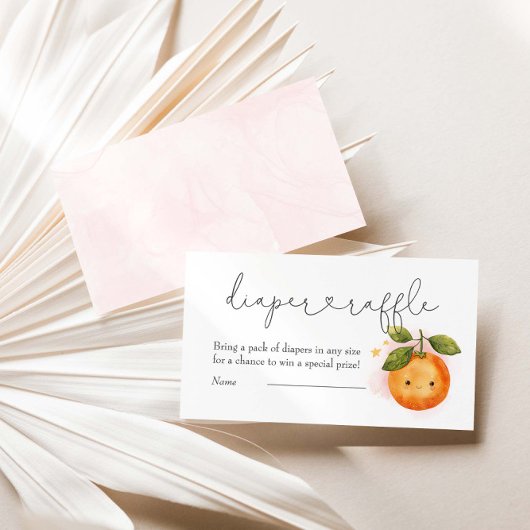 Een beetje schattig Sinaasappels Baby showers luie Informatiekaartje