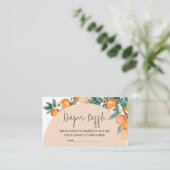 Een beetje schattig Sinaasappels Baby showers luie Informatiekaartje (Staand voorkant)