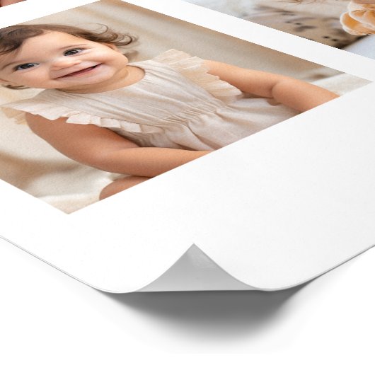 Een beetje schattig Verjaardag 12 Foto Mijlpaal Po Poster (Hoek)