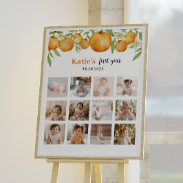 Een beetje schattig Verjaardag 12 Foto Mijlpaal Po Poster