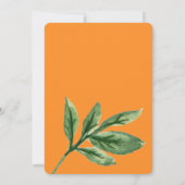 Een beetje schattig Waterverf Citrus Baby shower Kaart (Achterkant)