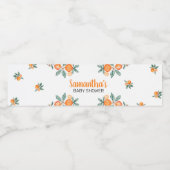 Een beetje schattige botanische Sinaasappels Baby  Waterfles Etiket (Enkel label)