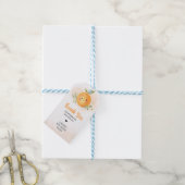 Een beetje schattige citrus Oranje Baby shower gun Cadeaulabel (Met Touw)