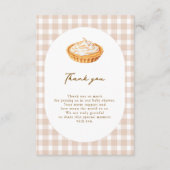 Een beetje schattige taart dank je kaart (Voorkant)