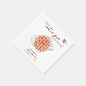 Een beetje schattige taart is op weg naar Baby sho Servet (Hoek)