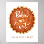 Een beetje schattige taart pompoen baby's zijn zoe poster (Voorkant)
