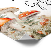 Een beetje schimmels betoverde paddenstoel boeken  poster (Hoek)