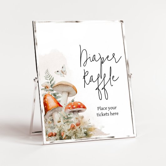 Een beetje schimmels betoverde paddenstoel luier r poster