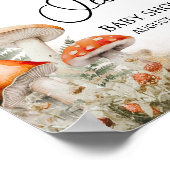 Een beetje schimmels betoverde paddenstoel welkom poster (Hoek)