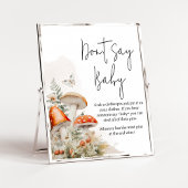 Een beetje schimmels betoverde paddenstoel zeggen  poster