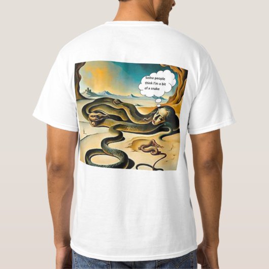 Een beetje slang t-shirt (Achterkant)
