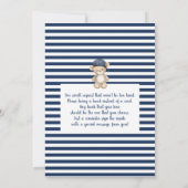 Een beetje Slugger Baby shower Boy Kaart (Achterkant)