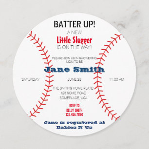 Een beetje Slugger Baby shower Kaart