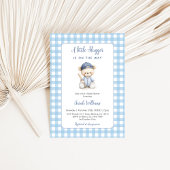 Een beetje Slugger Beer Baby shower Boy Invitation Kaart