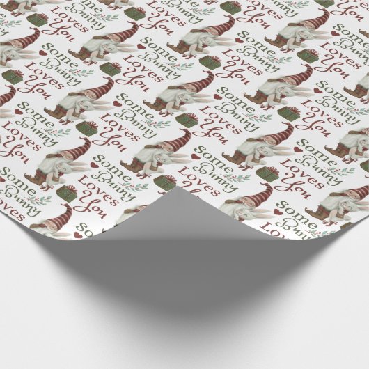 Een beetje smakelijk kerstwrappeerpapier cadeaupapier (Hoek)