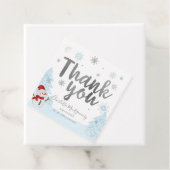 Een beetje sneeuwblauw Baby shower Dank u Bedankjes Labels (In situ)