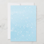 Een beetje sneeuwblauw Baby shower Kaart (Achterkant)