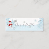 Een beetje sneeuwblauw Baby shower Mini Visitekaartje (Voorkant)