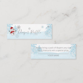 Een beetje sneeuwblauw Baby shower Mini Visitekaartje