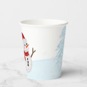 Een beetje sneeuwblauw Baby shower Papieren Bekers (Achterkant)