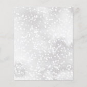 Een beetje sneeuwvlok Baby shower begrotingsuitnod (Achterkant)