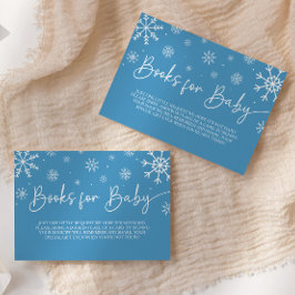 Een beetje sneeuwvlok Baby shower boeken voor Baby Informatiekaartje