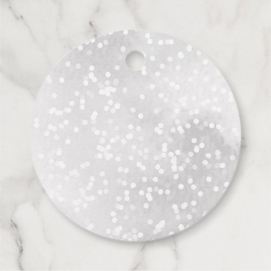 Een beetje sneeuwvlok Baby shower dank je Bedankjes Labels (Achterkant)