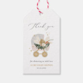 Een beetje sneeuwvlok Baby shower dank je Cadeaulabel (Voorkant)