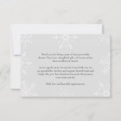 Een beetje Sneeuwvlok Baby shower grijs Dank u Bedankkaart (Voorkant)