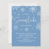 Een beetje sneeuwvlok Baby shower Kaart (Voorkant)
