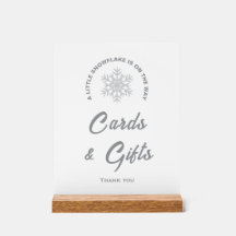 Een beetje sneeuwvlok Baby shower Kaarten & gesche