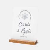 Een beetje sneeuwvlok Baby shower Kaarten & gesche Acryl Bord (Hoek)