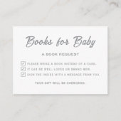 Een beetje sneeuwvlok Baby shower neem alsjeblieft Informatiekaartje (Voorkant)