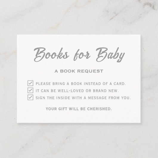 Een beetje sneeuwvlok Baby shower neem alsjeblieft Informatiekaartje (Voorkant)