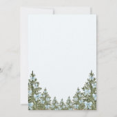 Een beetje sneeuwvlok Blue Bow Winter Baby shower Kaart (Achterkant)