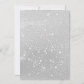 Een beetje sneeuwvlok grijs Baby shower Kaart (Achterkant)
