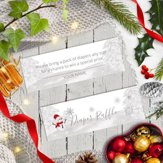 Een beetje sneeuwvlok grijs Baby shower Mini Visitekaartje