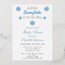Een beetje sneeuwvlok is onderweg Baby shower