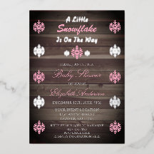 Een beetje sneeuwvlok is onderweg Baby shower