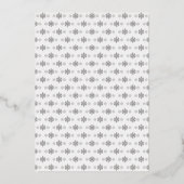 Een beetje sneeuwvlok is onderweg Baby shower Folie Uitnodiging (Achterkant)