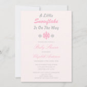 Een beetje sneeuwvlok is onderweg Baby shower Kaart (Voorkant)